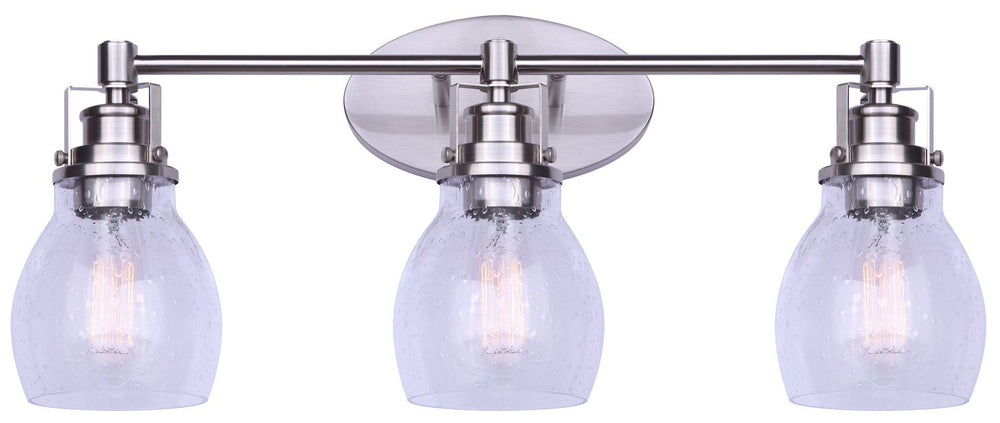 Canarm Canada - IVL705A03BN - Three Light Vanity - Carson - Brushed Nickel