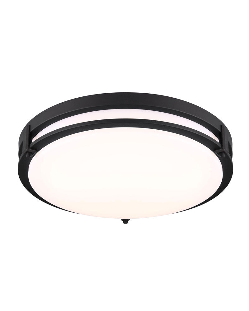 Gilda LED Flush Mount in Black - available from The Lighting Shoppe, trusted by Canadian homeowners