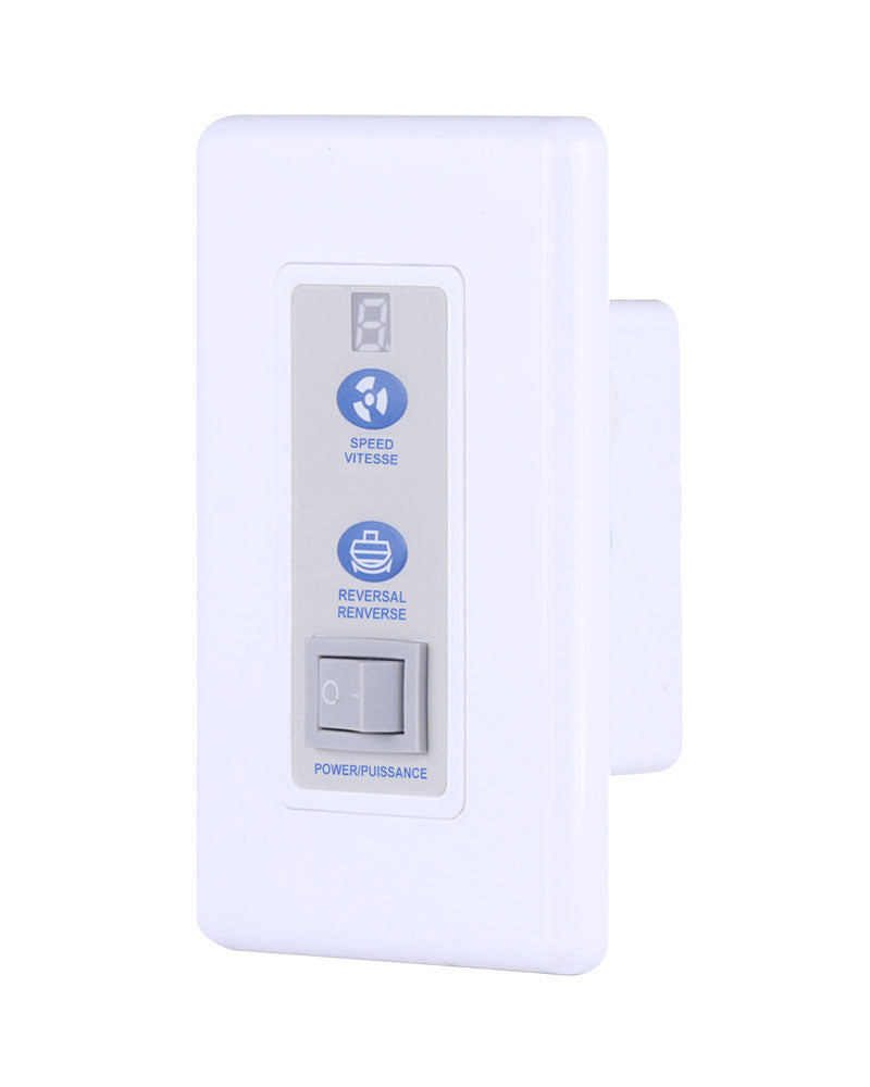 Fan Control Wall Control in White - available from The Lighting Shoppe, trusted by Canadian homeowners