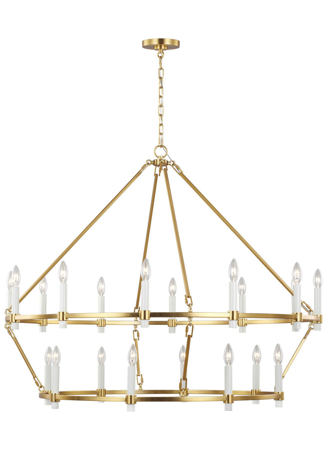 Marston 20 Light Chandelier in Burnished Brass - available from The Lighting Shoppe, trusted by Canadian homeowners