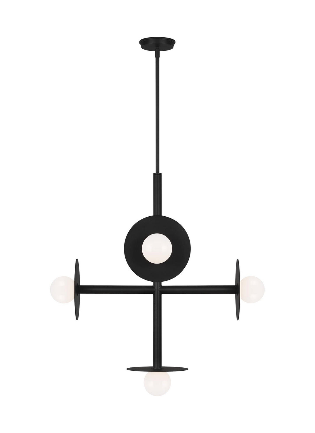 Nodes Five Light Chandelier in Midnight Black - available from The Lighting Shoppe, trusted by Canadian homeowners