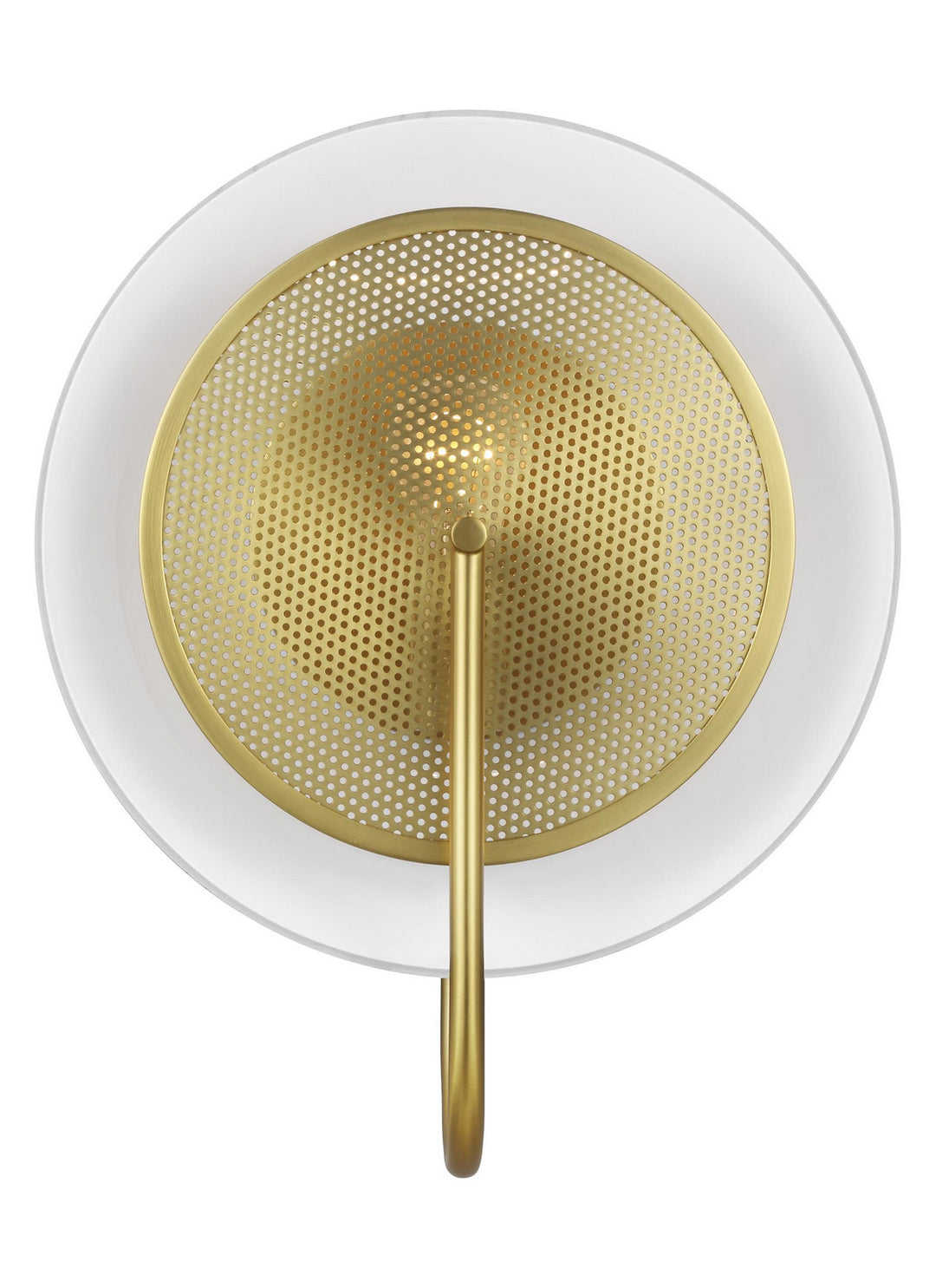 Gesture One Light Wall Sconce / Flush Mount in Burnished Brass - available from The Lighting Shoppe, trusted by Canadian homeowners