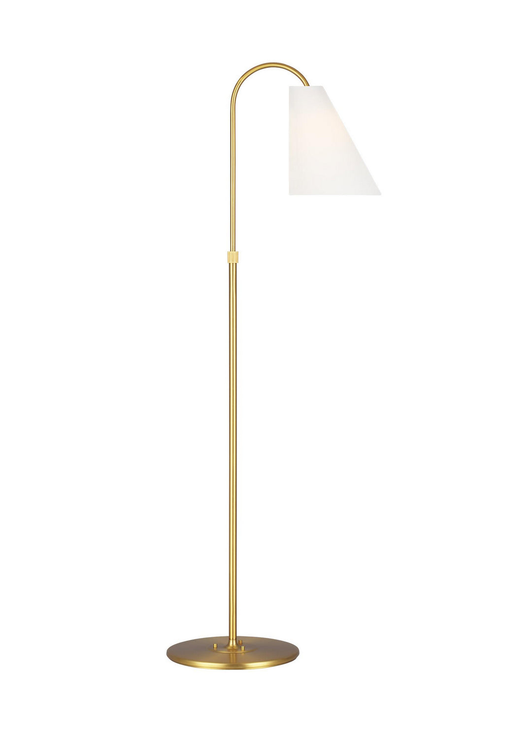 Signoret One Light Floor Lamp in Burnished Brass - available from The Lighting Shoppe, trusted by Canadian homeowners