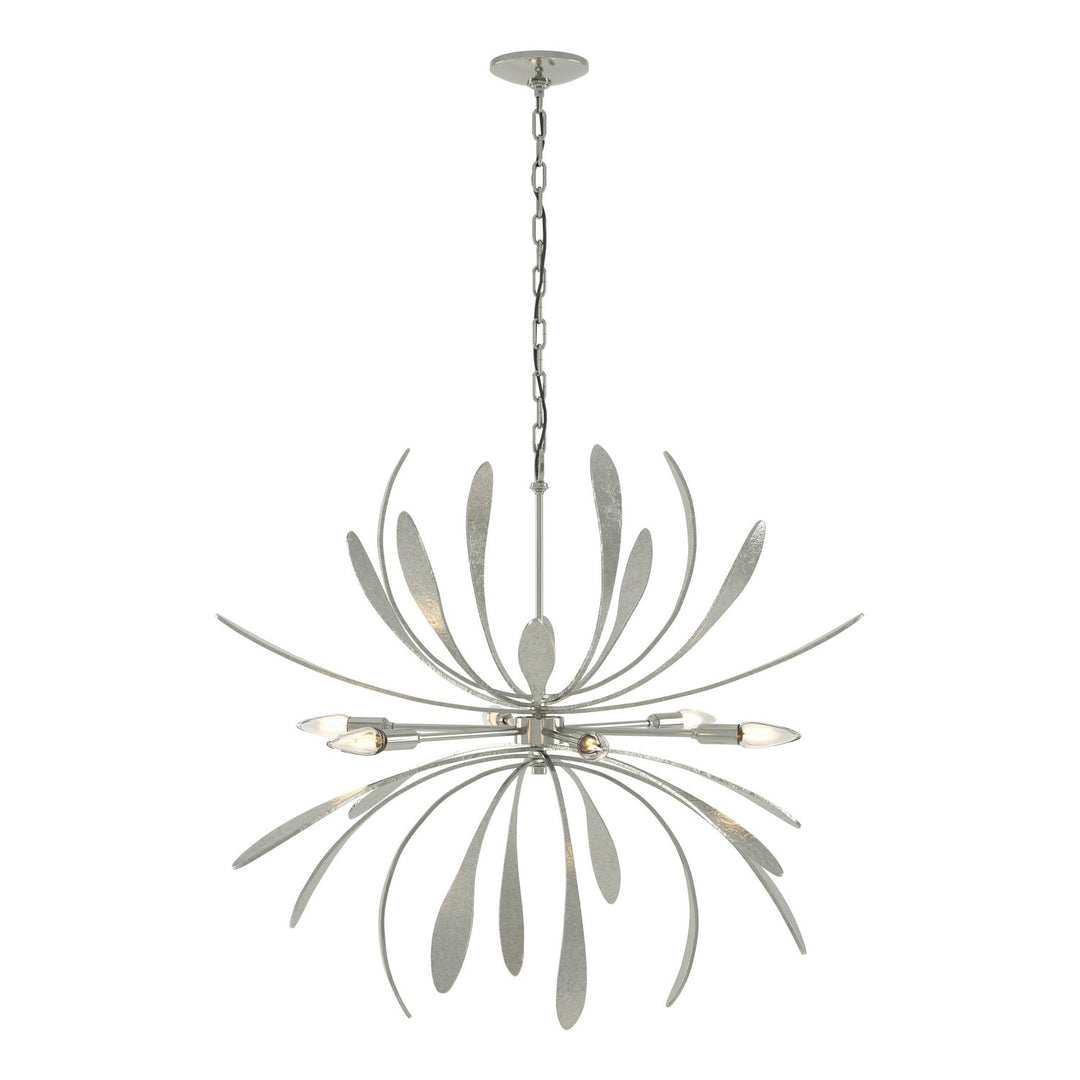 Hubbardton Forge Canada - 104350-SKT-85 - Six Light Chandelier - Dahlia - Sterling