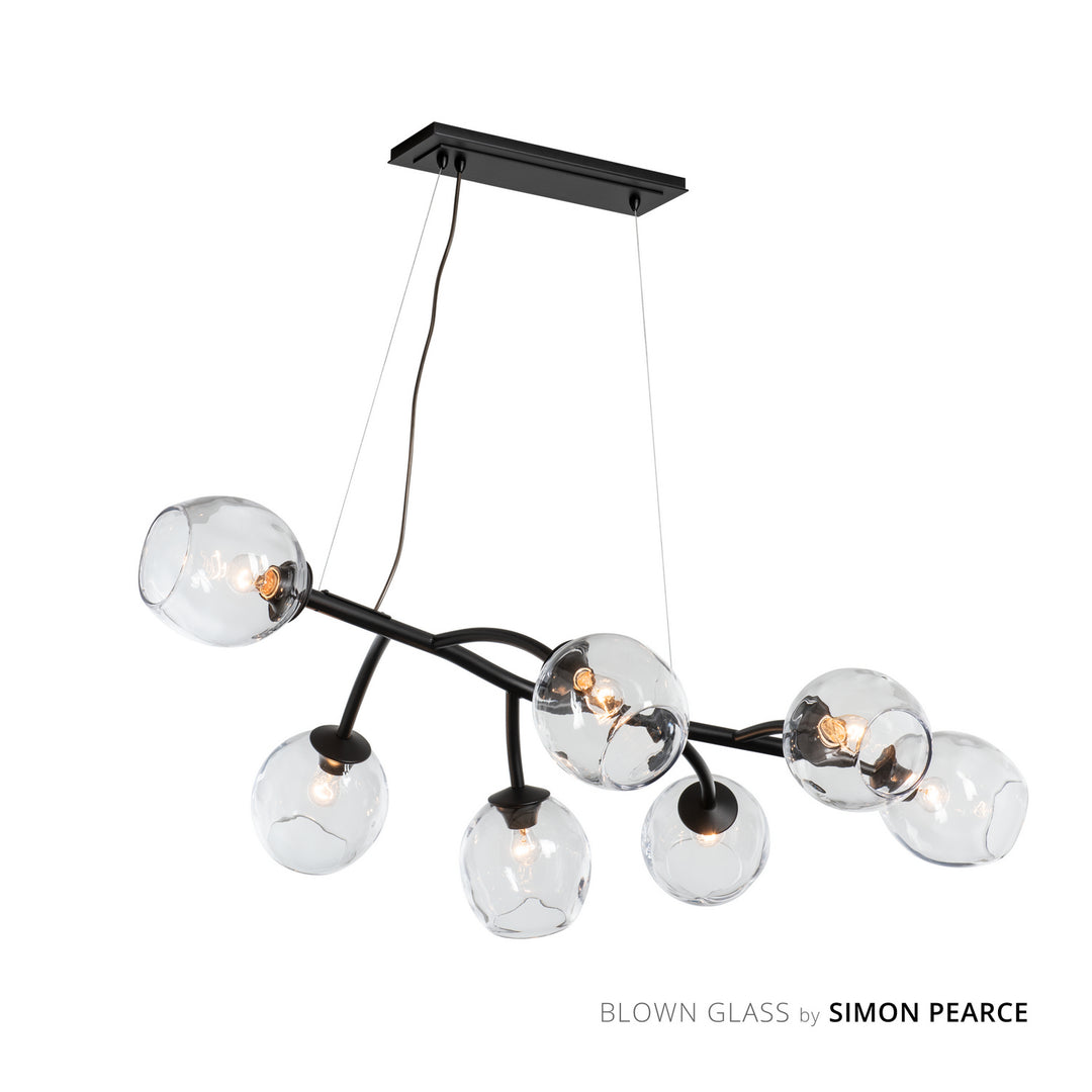 Hubbardton Forge Canada - 138573-SKT-STND-10-ZM0588 - Seven Light Pendant - Vine - Black