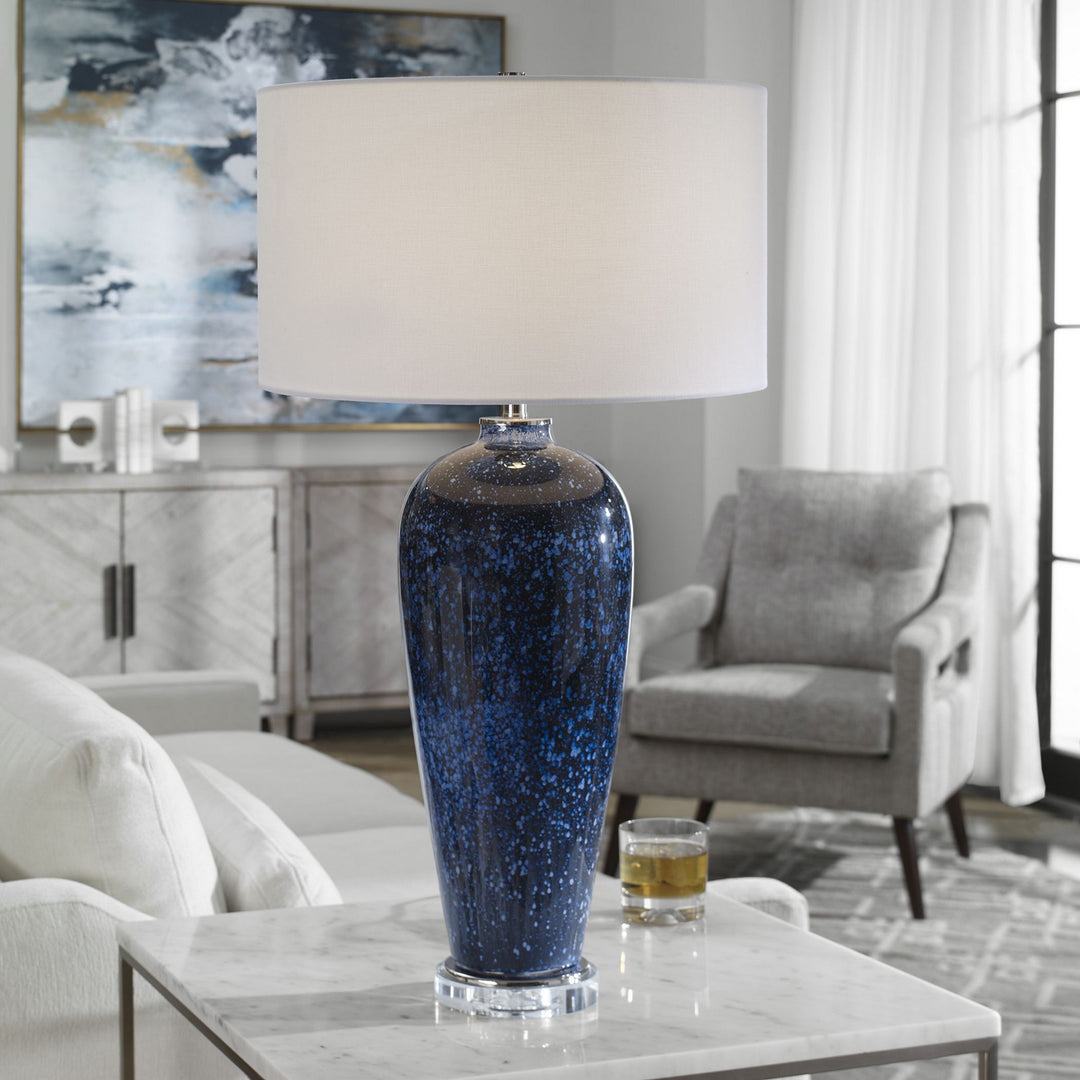 Stargazer One Light Table Lamp in Polished Nickel - available from The Lighting Shoppe, trusted by Canadian homeowners