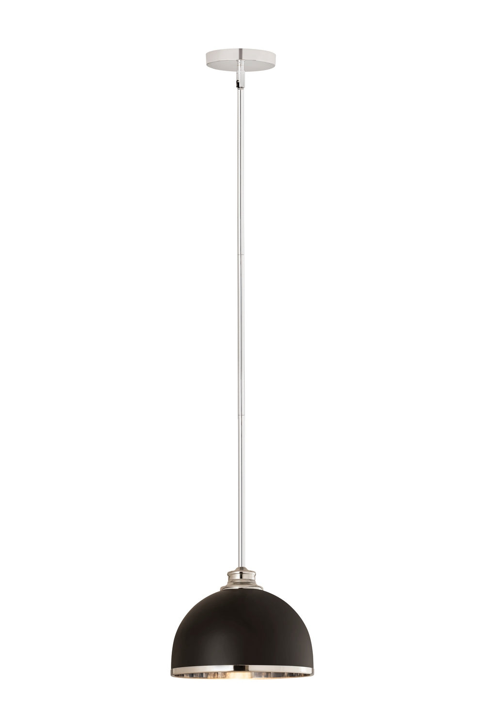 Z-Lite Canada - 1004P10-MB-CH - One Light Pendant - Landry - Matte Black + Chrome