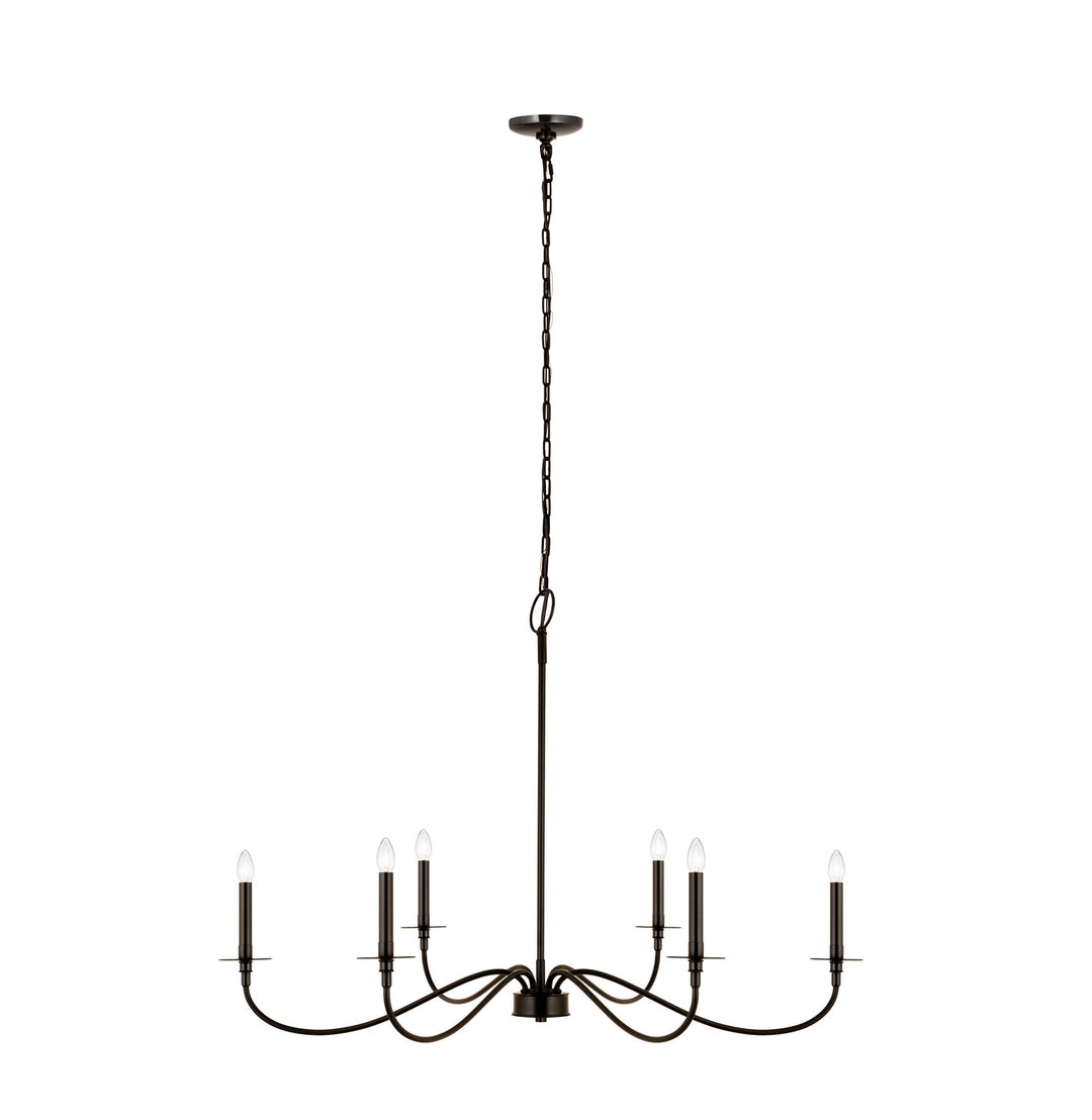 Z-Lite Canada - 2301-42MB - Six Light Chandelier - Arrington - Matte Black