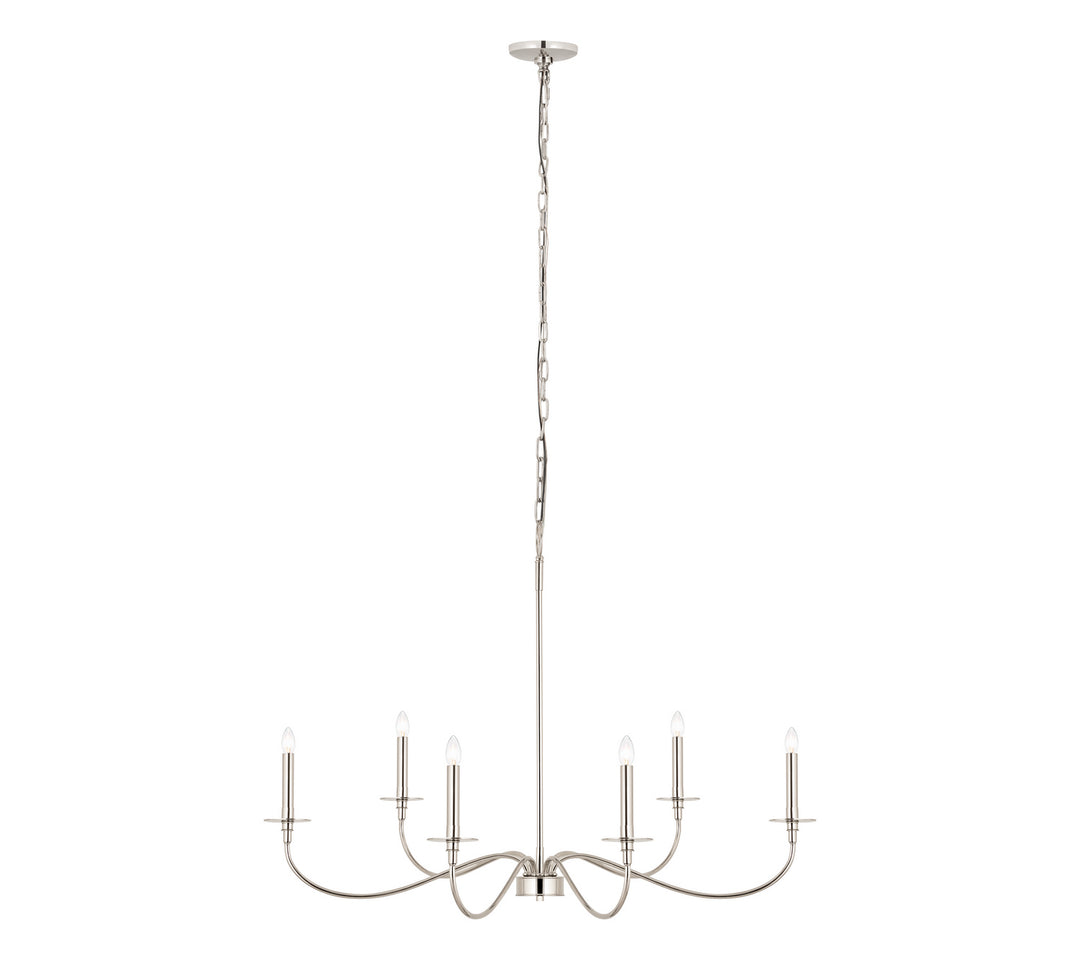 Z-Lite Canada - 2301-42PN - Six Light Chandelier - Arrington - Polished Nickel