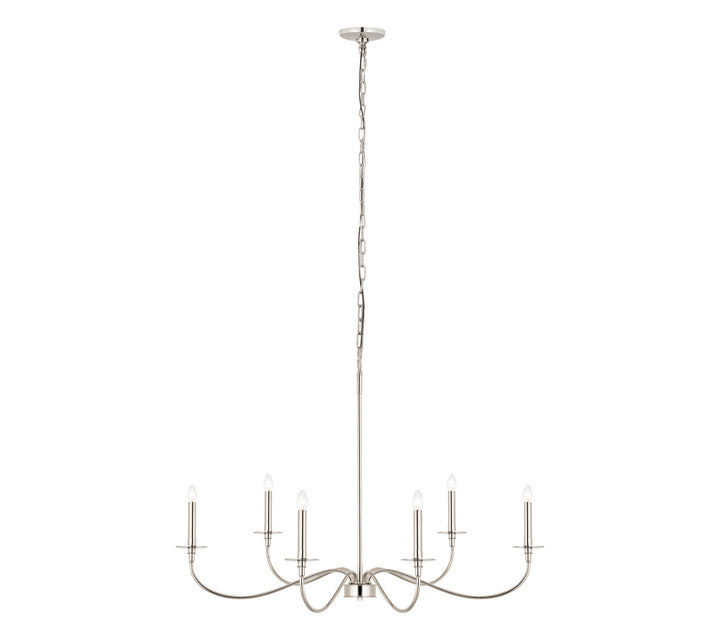 Z-Lite Canada - 2301-42PN - Six Light Chandelier - Arrington - Polished Nickel