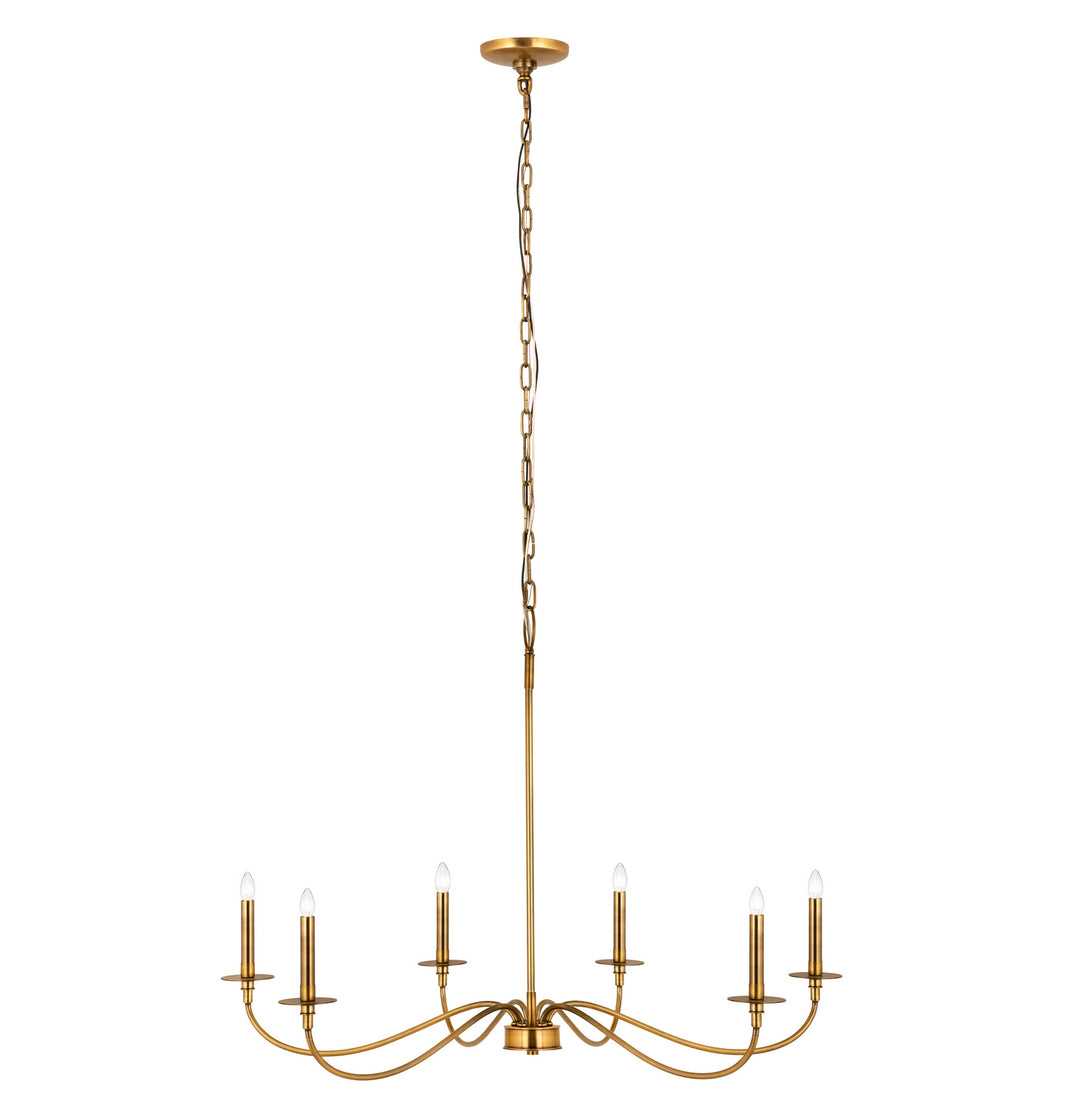 Z-Lite Canada - 2301-42RB - Six Light Chandelier - Arrington - Rubbed Brass