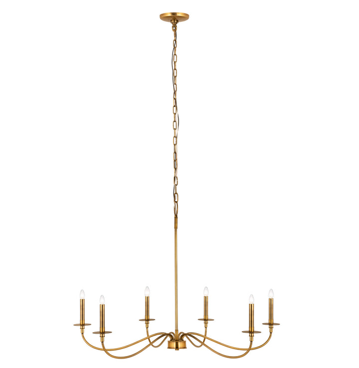 Z-Lite Canada - 2301-42RB - Six Light Chandelier - Arrington - Rubbed Brass