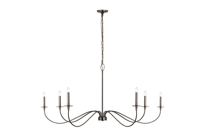Arrington Six Light Chandelier in Plated Bronze - available from The Lighting Shoppe, trusted by Canadian homeowners