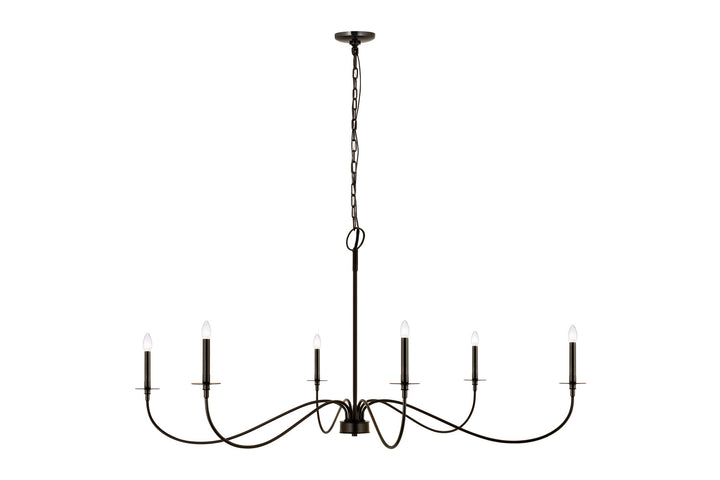 Z-Lite Canada - 2301-63MB - Six Light Chandelier - Arrington - Matte Black