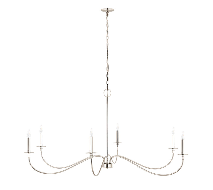 Z-Lite Canada - 2301-63PN - Six Light Chandelier - Arrington - Polished Nickel