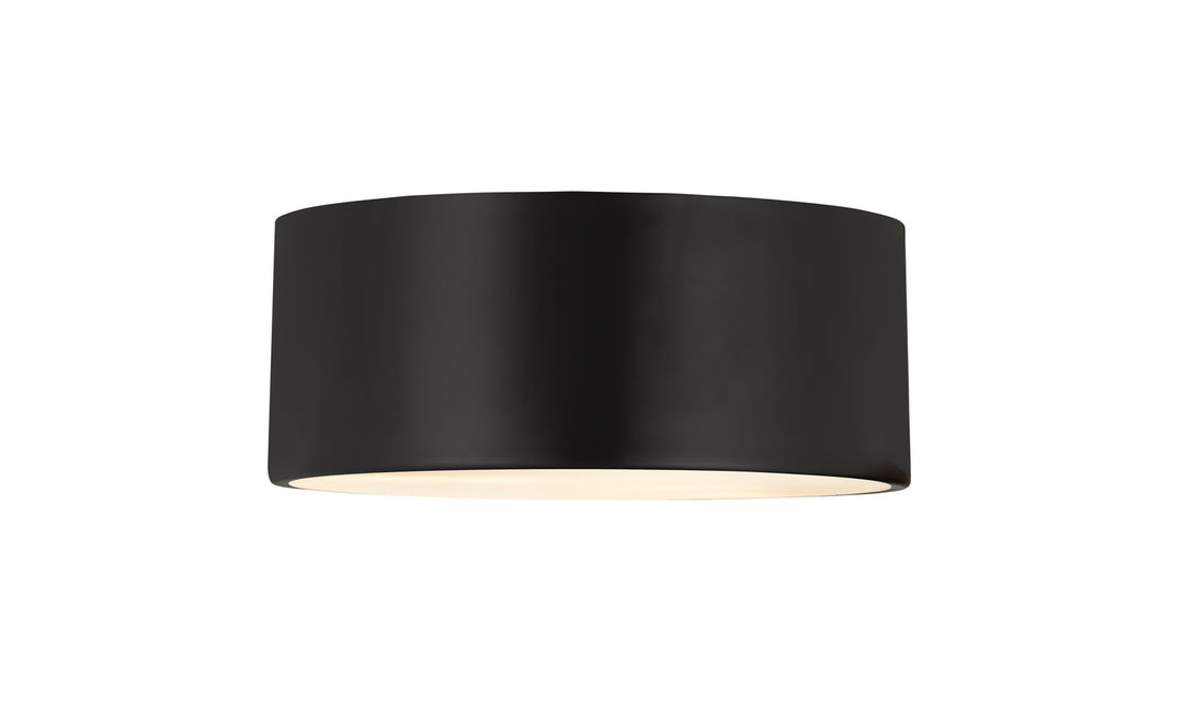 Harley Two Light Flush Mount in Matte Black - available from The Lighting Shoppe, trusted by Canadian homeowners