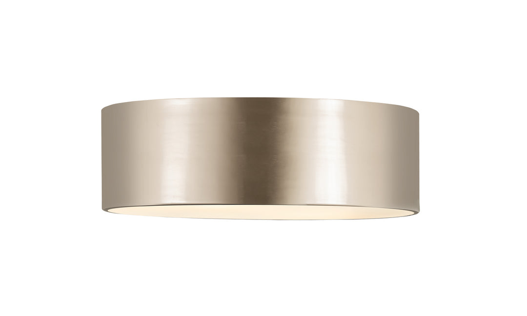 Harley Three Light Flush Mount in Brushed Nickel - available from The Lighting Shoppe, trusted by Canadian homeowners