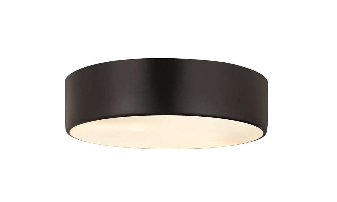Harley Three Light Flush Mount in Matte Black - available from The Lighting Shoppe, trusted by Canadian homeowners