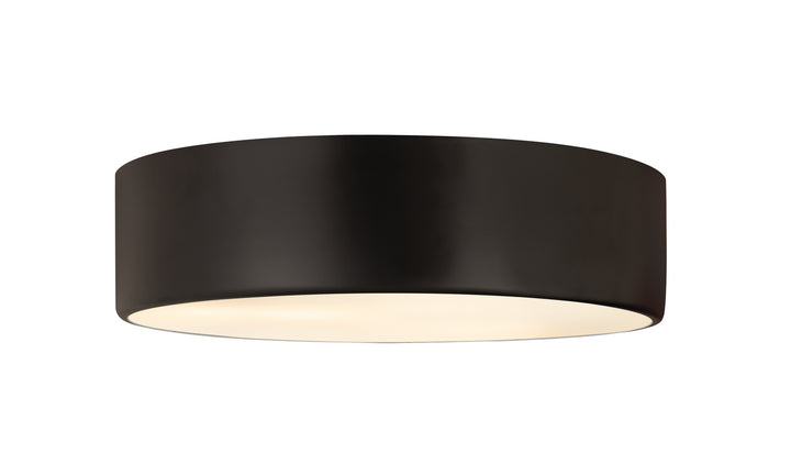 Harley Four Light Flush Mount in Matte Black - available from The Lighting Shoppe, trusted by Canadian homeowners