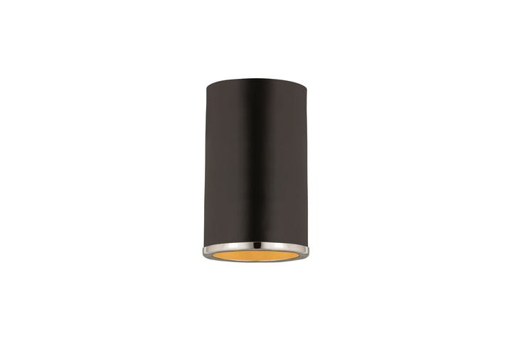 Z-Lite Canada - 2303F1-MB-CH - One Light Flush Mount - Arlo - Matte Black + Chrome