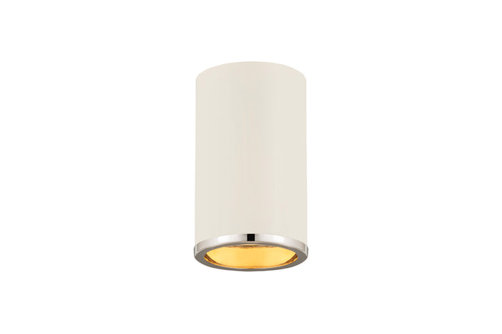 Z-Lite Canada - 2303F1-MW-CH - One Light Flush Mount - Arlo - Matte White + Chrome