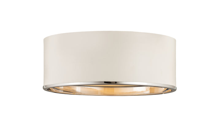 Z-Lite Canada - 2303F3-MW-CH - Three Light Flush Mount - Arlo - Matte White + Chrome