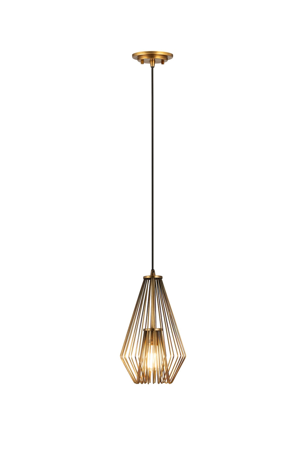 Z-Lite Canada - 442MP-RB - One Light Pendant - Quintus - Rubbed Brass