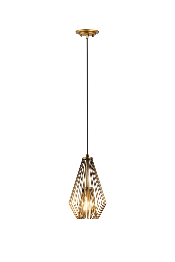 Z-Lite Canada - 442MP-RB - One Light Pendant - Quintus - Rubbed Brass