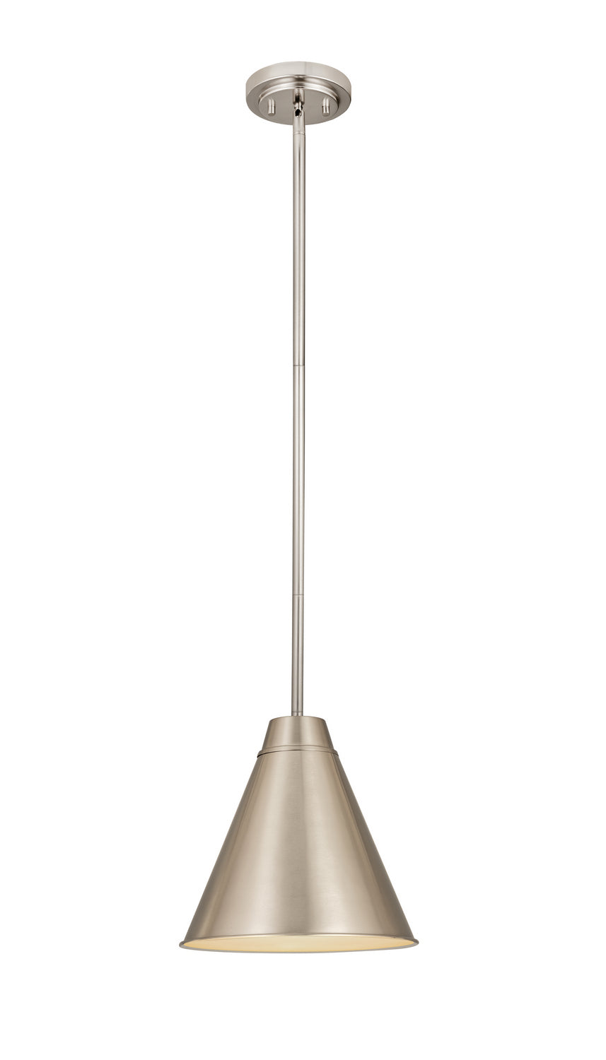 Eaton One Light Pendant in Brushed Nickel - available from The Lighting Shoppe, trusted by Canadian homeowners
