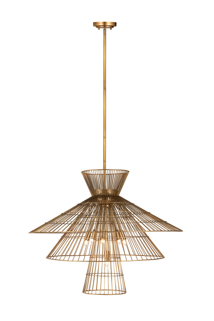 Z-Lite Canada - 6015-8RB - Eight Light Chandelier - Alito - Rubbed Brass