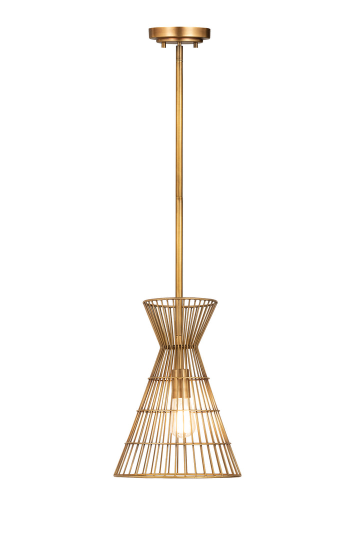 Alito One Light Pendant in Rubbed Brass - available from The Lighting Shoppe, trusted by Canadian homeowners