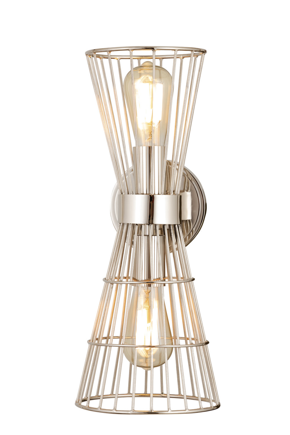 Alito Two Light Wall Sconce in Polished Nickel - available from The Lighting Shoppe, trusted by Canadian homeowners