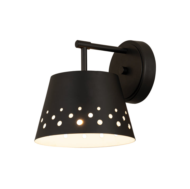 Katie One Light Wall Sconce in Matte Black - available from The Lighting Shoppe, trusted by Canadian homeowners