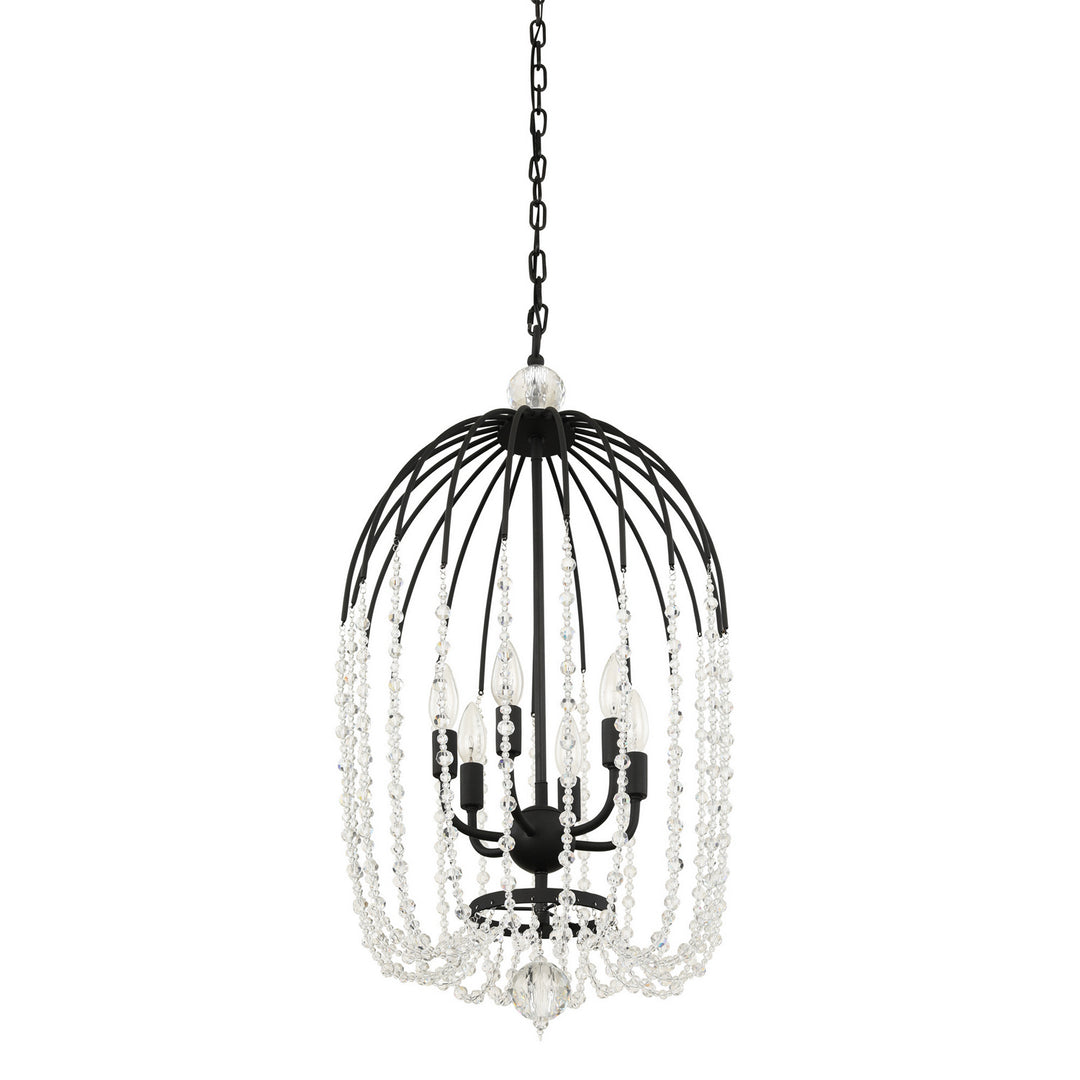 Voliere Six Light Pendant in Matte Black - available from The Lighting Shoppe, trusted by Canadian homeowners