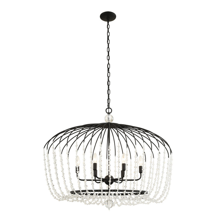 Voliere Six Light Pendant in Matte Black - available from The Lighting Shoppe, trusted by Canadian homeowners
