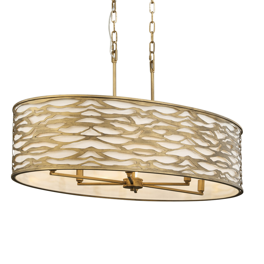 Kato Six Light Pendant in Havana Gold - available from The Lighting Shoppe, trusted by Canadian homeowners