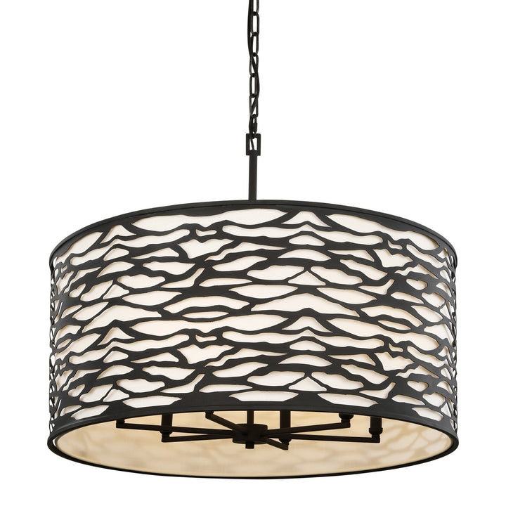 Kato Six Light Pendant in Carbon Black - available from The Lighting Shoppe, trusted by Canadian homeowners