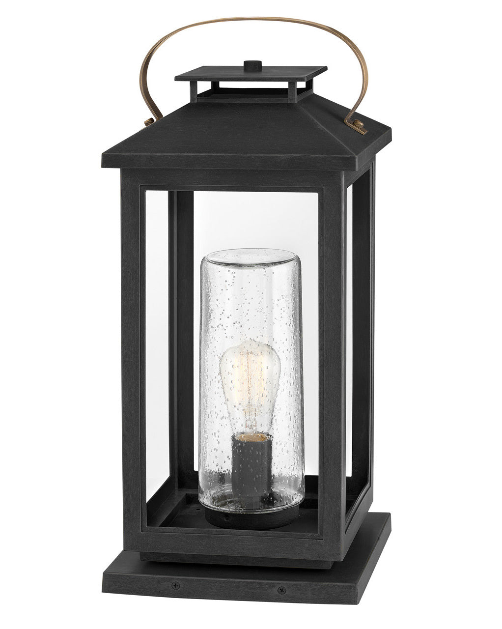 Atwater LED Pier Mount in Black - available from The Lighting Shoppe, trusted by Canadian homeowners