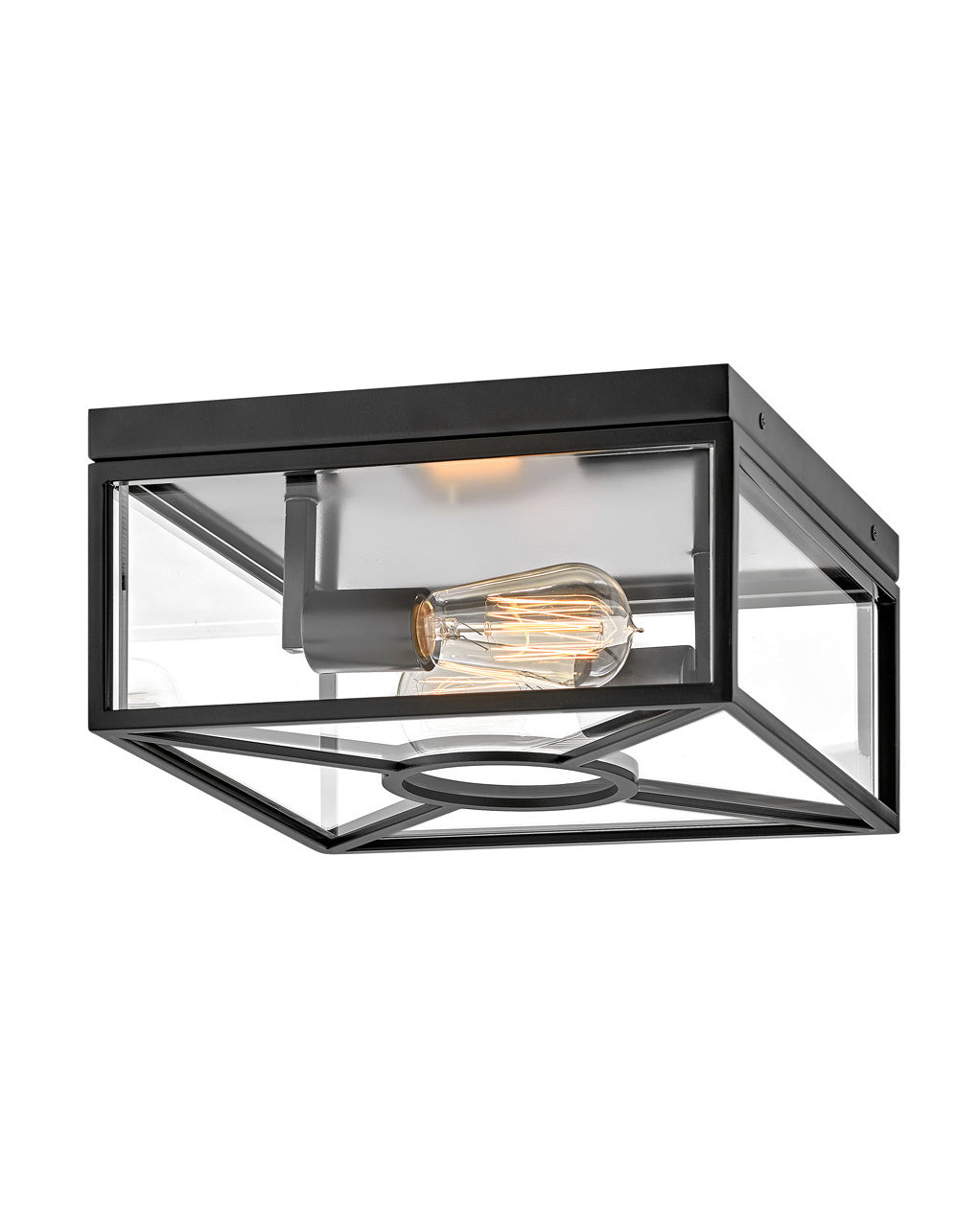Brixton LED Flush Mount in Black - available from The Lighting Shoppe, trusted by Canadian homeowners