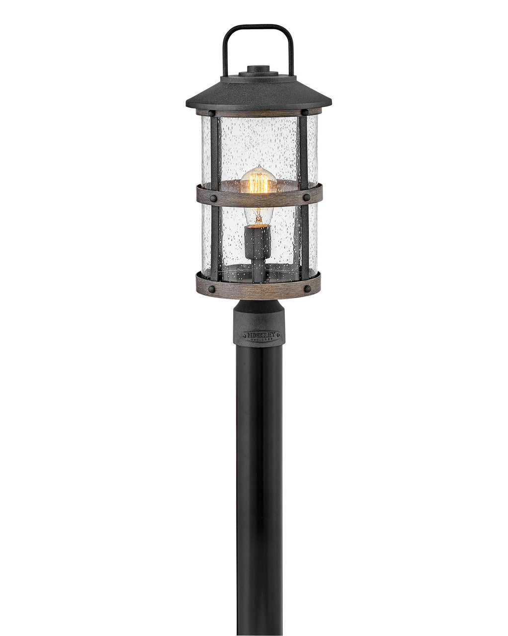 Lakehouse LED Post Top or Pier Mount Lantern in Aged Zinc - available from The Lighting Shoppe, trusted by Canadian homeowners