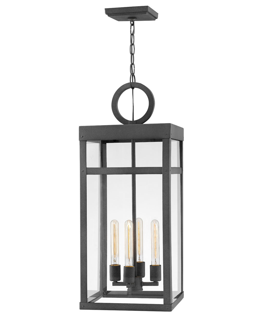 Porter LED Chandelier in Aged Zinc - available from The Lighting Shoppe, trusted by Canadian homeowners