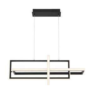 Eurofase Canada - 39323-019 - BORDO-CHD-3LT-38IN-BK-WH - BORDO - Black