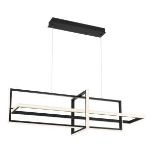 Eurofase Canada - 39324-016 - BORDO-CHD-3LT-56IN-BK-WH - BORDO - Black