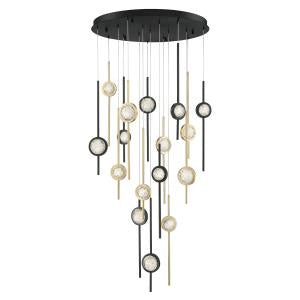 Eurofase Canada - 39465-030 - BARLETTA-CHD-16LT-32IN-GBM - BARLETTA - Gold-Black