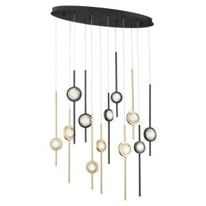 Eurofase Canada - 39466-037 - BARLETTA-CHD-12LT-38IN-GBM - BARLETTA - Gold-Black
