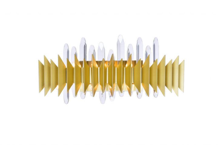 Cityscape Seven Light Wall Sconce in Satin Gold - available from The Lighting Shoppe, trusted by Canadian homeowners