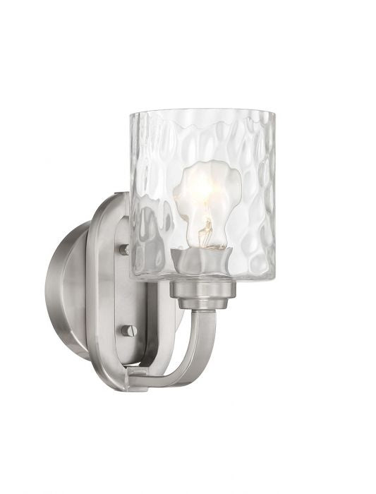 Collins One Light Wall Sconce in Brushed Polished Nickel - available from The Lighting Shoppe, trusted by Canadian homeowners