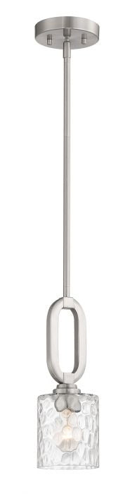 Collins One Light Mini Pendant in Brushed Polished Nickel - available from The Lighting Shoppe, trusted by Canadian homeowners
