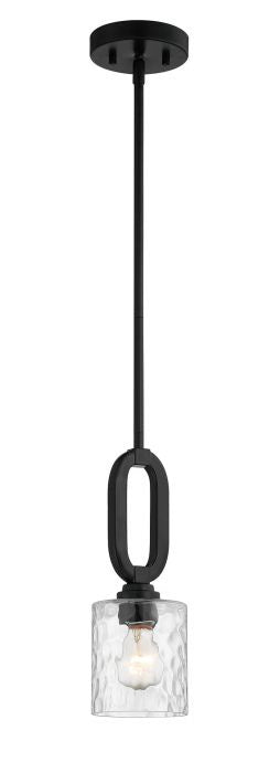 Collins One Light Mini Pendant in Flat Black - available from The Lighting Shoppe, trusted by Canadian homeowners
