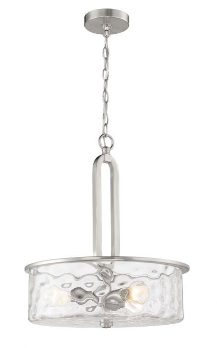 Collins Three Light Pendant in Brushed Polished Nickel - available from The Lighting Shoppe, trusted by Canadian homeowners